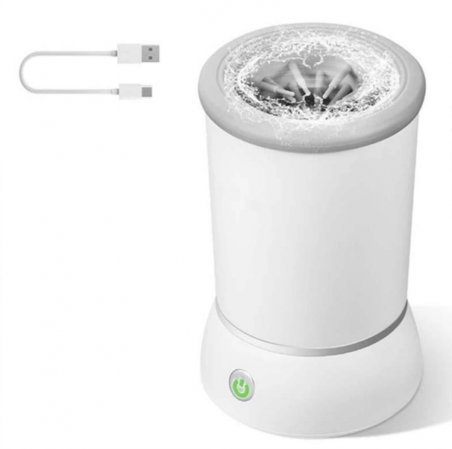 Лапомийка автоматична Pet Foot Wash 827-6 з силіконовими щетинками для очищення лап від USB - зображення 8