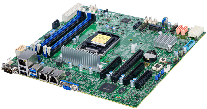 Материнська плата Supermicro MBD-X12STL-F-B (s1200, Intel C252, PCI ...