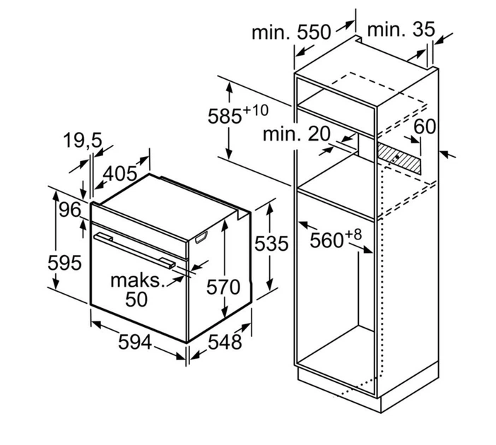 Духова шафа електрична Bosch Серія 8 HBG6750S1 - зображення 5