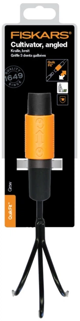 Kultywator trójzębny kątowy Fiskars QuikFit (1000683) - obraz 3