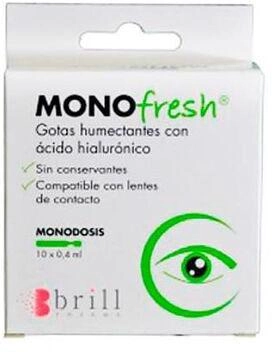 Краплі для очей Brill Pharma Fresh Overall Moisturisers Drops 10 шт (8470001780751) - зображення 1