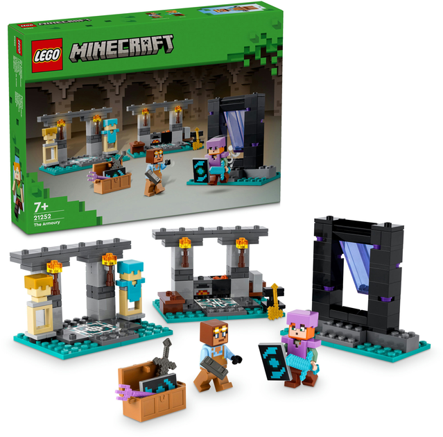 Zestaw klocków LEGO Minecraft Zbrojownia 203 elementy (21252) - obraz 3