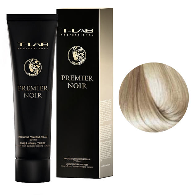 Крем-краска для волос T-Lab Premier Noir Colouring Cream №10.13 Lightest Beige Blonde 100 мл - Фото 1 Крем-краска для волос T-Lab Premier Noir Colouring Cream №10.13 Lightest Beige Blonde 100 мл - изображение 1