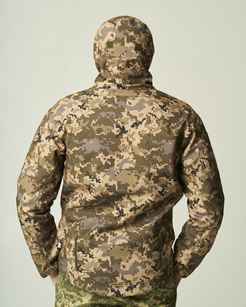 Куртка тактическая зимняя утепленная UKM пиксель S - изображение 2