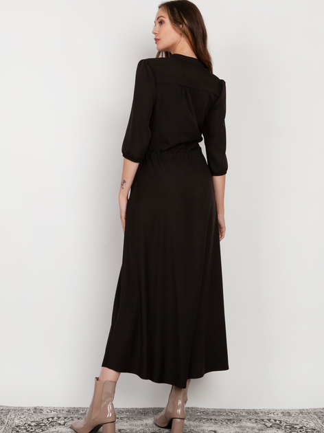 Плаття максі жіноче Lanti SUK205 34 Чорне (5904252721490) - зображення 2