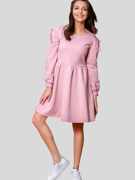 Sukienka mini damska MODAGI A7 L/XL Różowa (5904996500306) - obraz 1