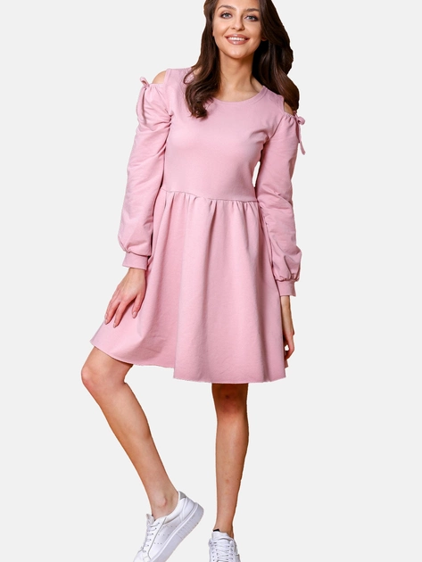 Sukienka mini damska MODAGI A7 S/M Różowa (5904996500290) - obraz 1