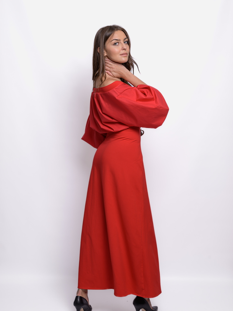 Sukienka maxi damska MODAGI A31 L/XL Czerwona (5904996501143) - obraz 2