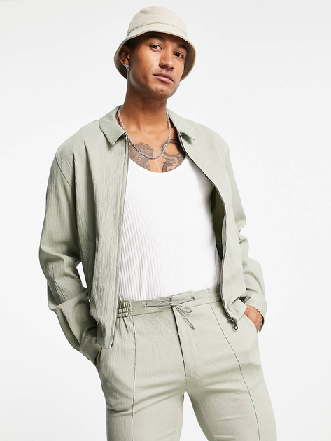 Куртка-рубашка мужская Asos 1933102 S Оливковая (ZP1933102094035) – в ...