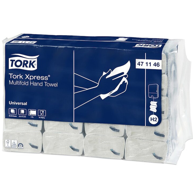 Бумажные листовые полотенца Tork Xpress Multifold Universal 471146 от ...