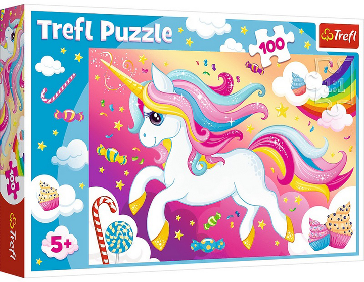 Puzzle Trefl Piękny jednorożec 100 elementów (5900511163865) - obraz 1