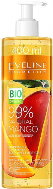 Гель для тіла та обличчя Eveline Eveline Bio Organic 99% Natural Mango 400 мл (5903416020226) - зображення 1