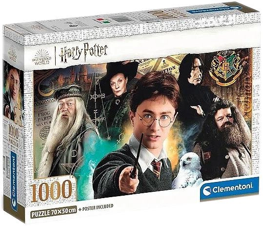 Puzzle Clementoni Compact Harry Potter 1000 elementów (8005125397877) - obraz 1