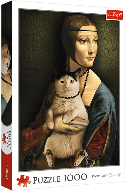 Пазл Trefl Дама з кішкою 1000 елементів (5900511106633) - зображення 1