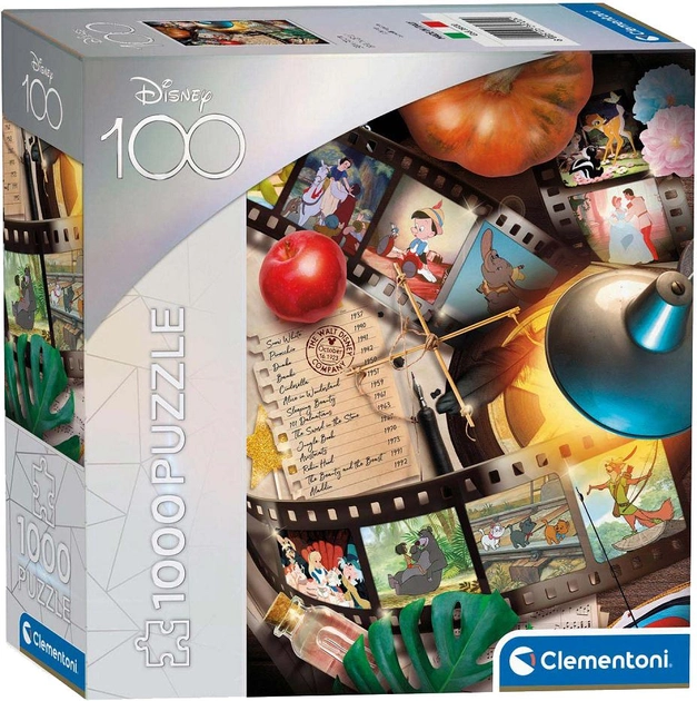 Puzzle Clementoni Disney 100 Classic Movies 1000 elementów (8005125397204) - obraz 1