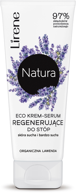 Krem do stóp Lirene Natura Levander Regenerating Foot Cream- Serum 75 ml (5900717850910) - obraz 1