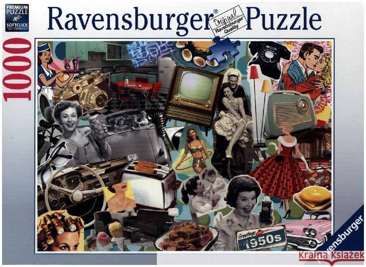 Puzzle Ravensburger Lata 50-te 1000 elementów (4005556173877) - obraz 1