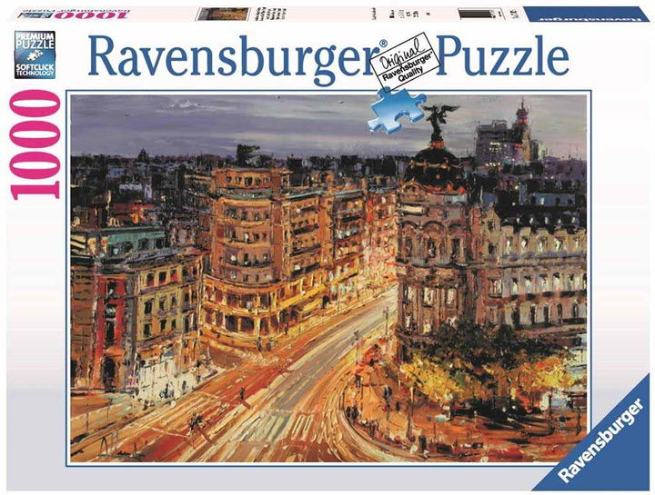 Puzzle Ravensburger Madryt 1000 elementów (4005556173259) - obraz 1