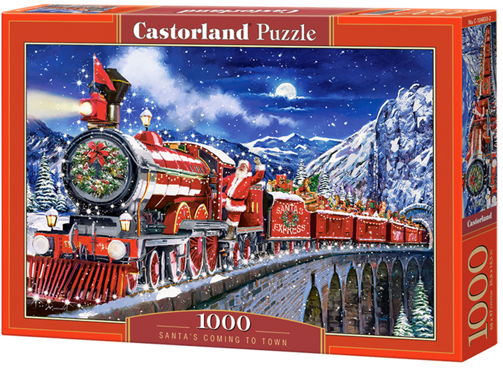 Puzzle Castorland Pociąg Mikolaja 1000 elementów (5904438104833) - obraz 1