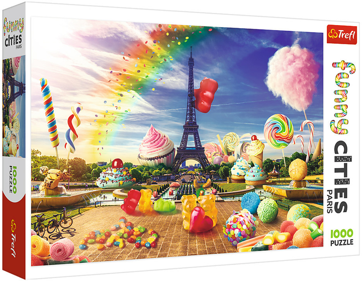 Puzzle Trefl Słodki Paryż 1000 elementów (5900511105971) - obraz 1