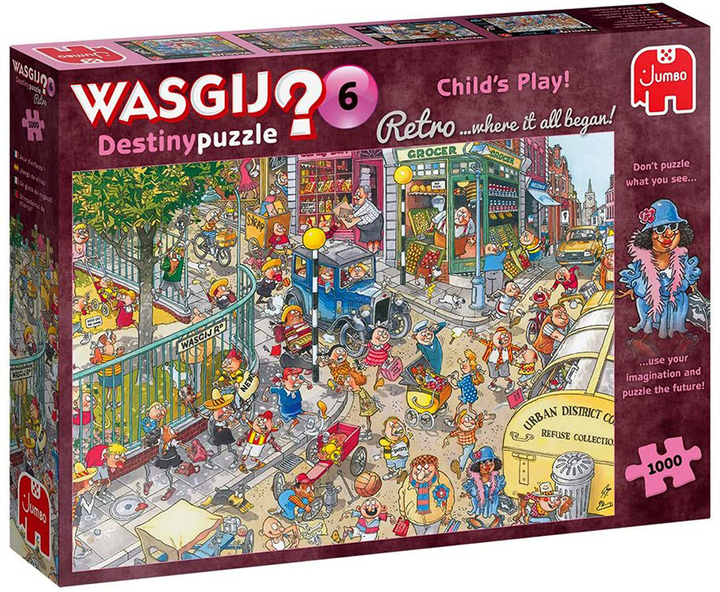 Puzzle Jumbo Wasgij Destiny Dziecinnie proste 1000 elementów (8710126250150) - obraz 1