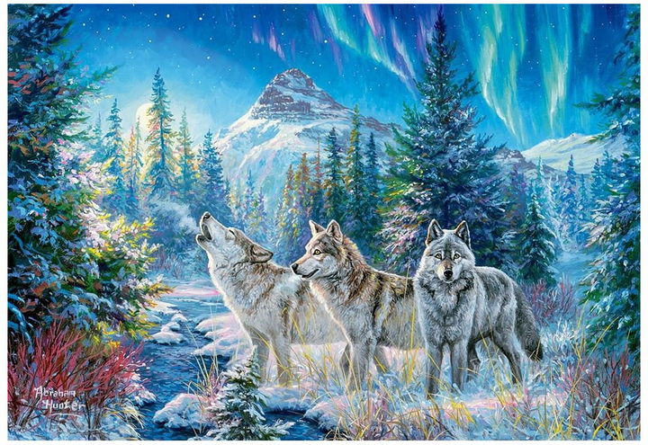 Puzzle Castorland Wilki Moonrise Call 1500 elementów (5904438151974) - obraz 2