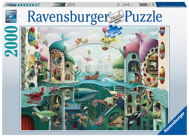 Пазл Ravensburger Якби риби могли говорити 2000 елементів (4005556168231) - зображення 1