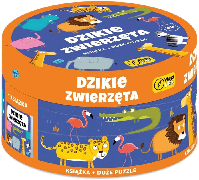 Puzzle Wilga play Dzikie zwierzęta 30 elementów (9788328058095) - obraz 1