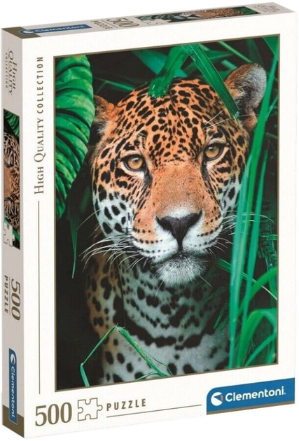 Puzzle Clementoni High Quality Jaguar w dżungli 500 elementów (8005125351275) - obraz 1