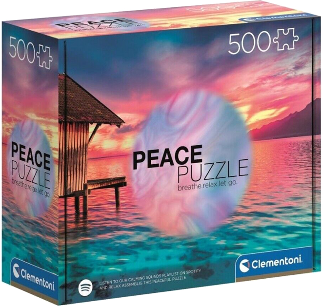 Puzzle Clementoni Peace Collection Living The Present 500 elementów (8005125351206) - obraz 1