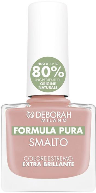 Лак для нігтів Deborah Milano Dh Smalto Formula Pura 02 Nude Beige 8.5 мл (8009518254556) - зображення 1