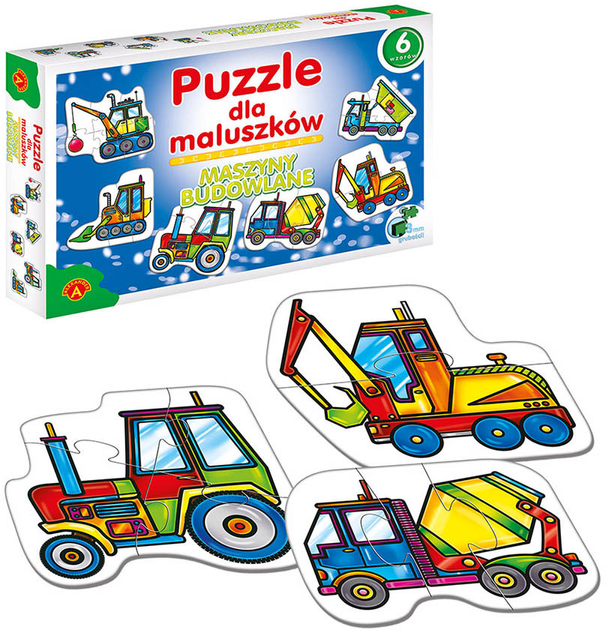 Puzzle Alexander dla maluszków - Maszyny Budowlane 27 elementów (5906018005417) - obraz 2