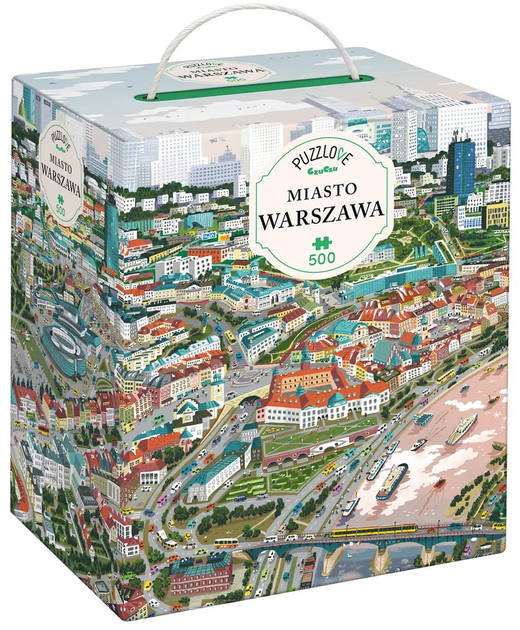 Puzzle CzuCzu Puzzlove Miasto Warszawa 500 elementów (5902983492658) - obraz 1