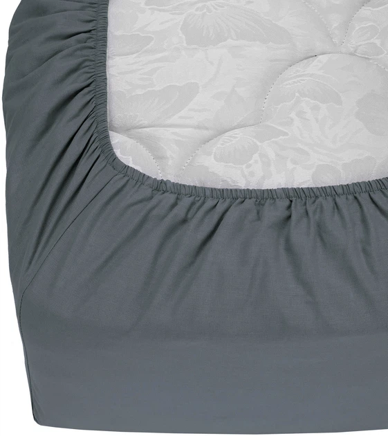 Простынь на резинке Good-Dream Бязь Dark Grey 180х200 см (GDPRGBDG180200) - изображение 2