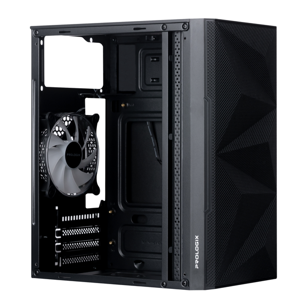 Корпус Prologix E113 Tempered Glass & Mesh Black - зображення 3