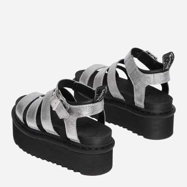 Sandały damskie na platformie Dr.Martens 30715058 36 (3UK) 22.5 cm Srebrne (190665548266) - obraz 4