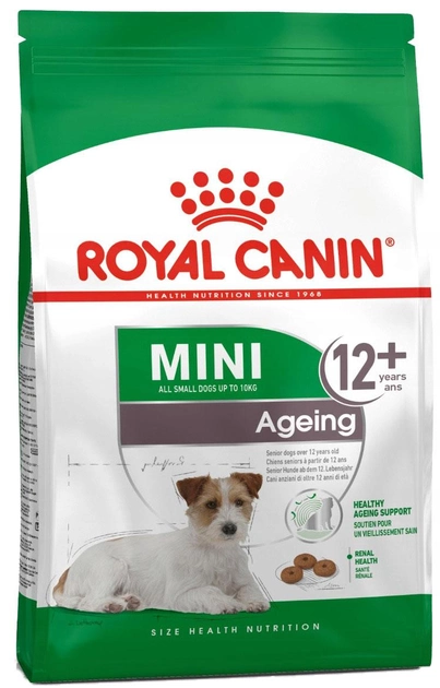 Sucha karma Royal Canin Mini Ageing 12+ dla psów małych ras powyżej 12 lat 1.5 kg (3182550793575) - obraz 1