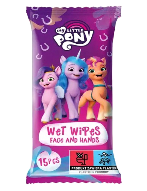 Chusteczki dla dzieci My Little Pony truskawka 15 szt (5060537182803) - obraz 1