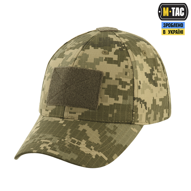 Бейсболка тактична M-Tac Ріп-стоп Velcro MM14 Size S/M - изображение 1