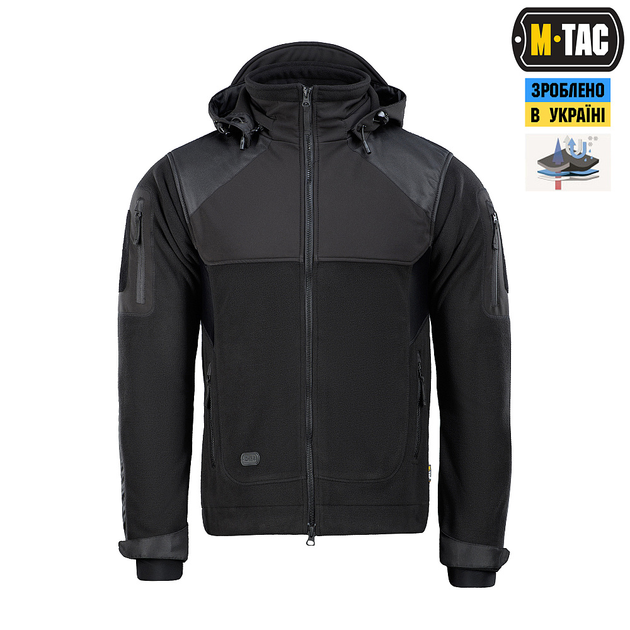 Куртка M-TAC Norman Windblock Flece Black Size XXL - изображение 2