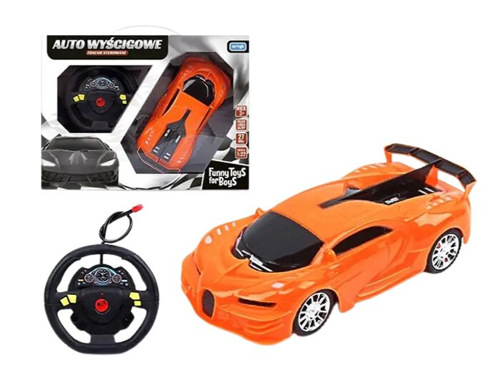 Машинка на радіокеруванні Artyk Auto Funny Toys for Boys RC TFB Гоночна Помаранчева 19 cм (5901811127922) - зображення 1