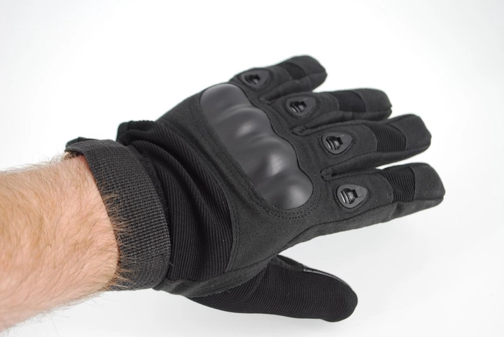 Тактичні рукавички з пальцями 9004_L_Black - зображення 2
