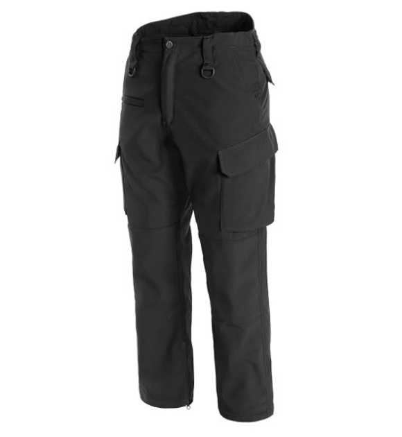 Брюки тактические черные Softshell зимние водонепроницаемые Black Mil-tec 11360002-XL - изображение 1