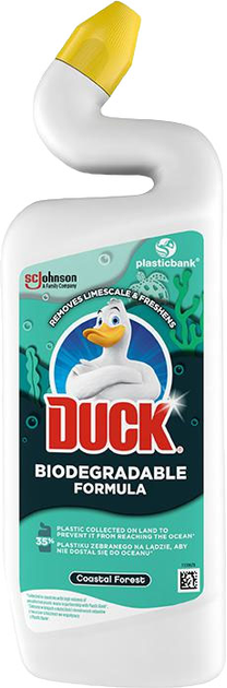 Żel do czyszczenia toalet Duck Biodegradable Formula Coastal Forest 750 ml (5000204242614) - obraz 1