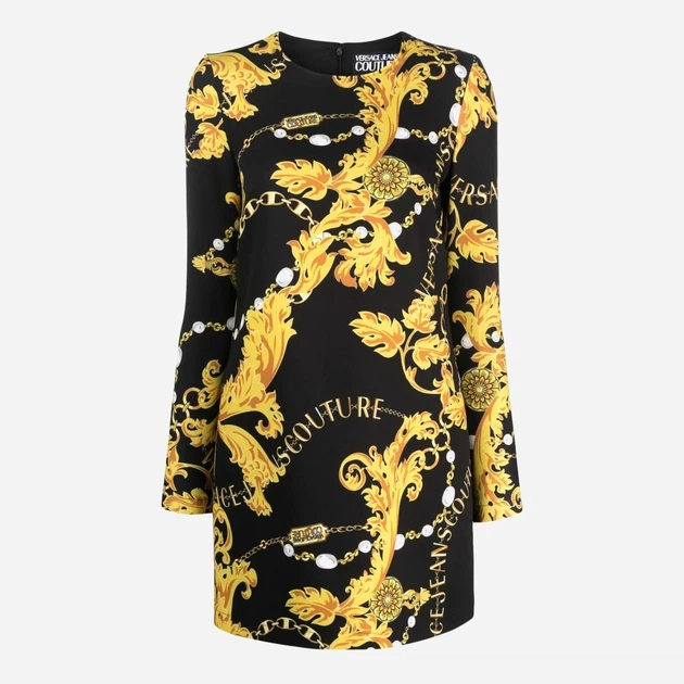 Sukienka damska wieczorowa Versace jeans VJC75HAO9A1NS304G89 42 Czarna (8052019546057) - obraz 3