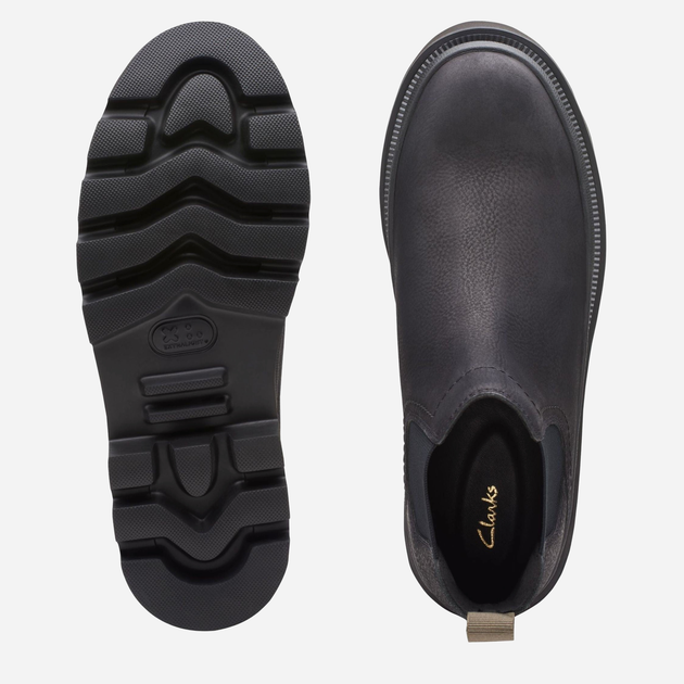Чоловічі челсі Clarks CLA26173418 42 Чорні (5063090243639) - зображення 6