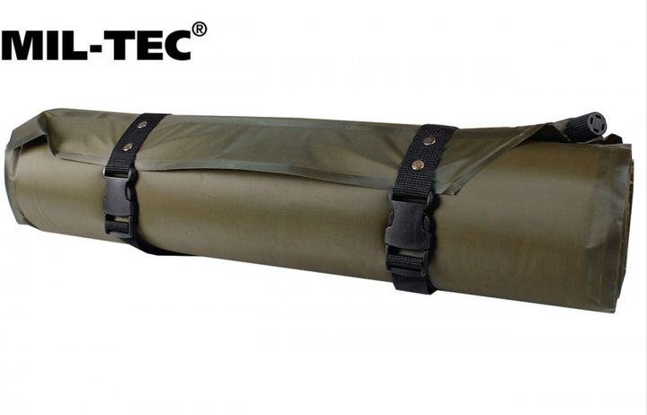 Каремат большой самонадувающийся Mil-Tec Oliv 185x50x3 см каремат 14420001 - изображение 5