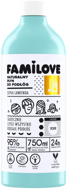 Płyn do podłóg Yope Familove Home naturalny 750 ml (5903760203610) - obraz 1