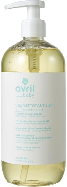 Żel oczyszczający dla dzieci Avril 2 En 1 Cleansing Gel Baby Certified Organic 500 ml (3662217008148) - obraz 1