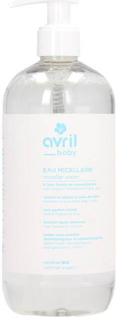 Woda micelarna dla dzieci Avril Micellar Water Baby Certified Organic 500 ml (3662217008117) - obraz 1